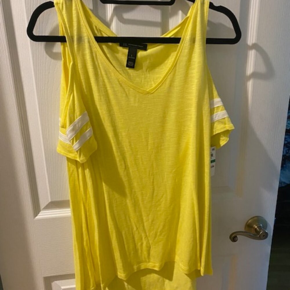 INC cold-shoulder top LARGE NWT